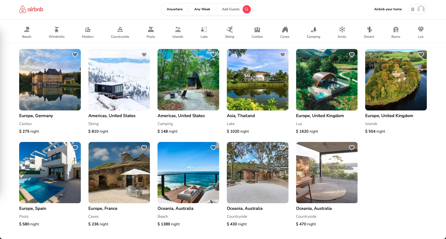 Airbnb Clone